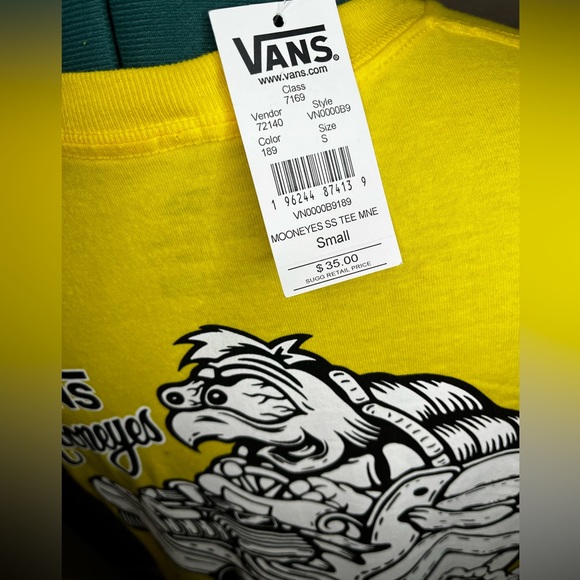 Vans mooneyes tee shirt mens Small NWT rare - Picture 3 of 3